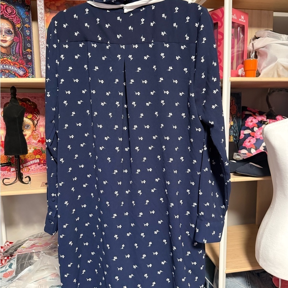CeCe Ditsy Tulip-Print Bow Dress preloved size 12 - Picture 6 of 6